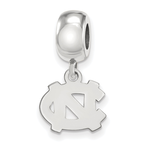 Sterling Silver University of North Carolina Extra Small Dangle Bead