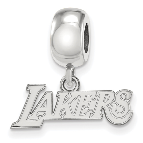 Sterling Silver Los Angeles Lakers Extra Small Dangle Bead