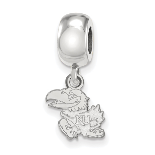 Sterling Silver University of Kansas Small Dangle Bead