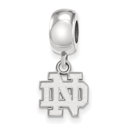 Sterling Silver University of Notre Dame Extra Small Dangle Bead