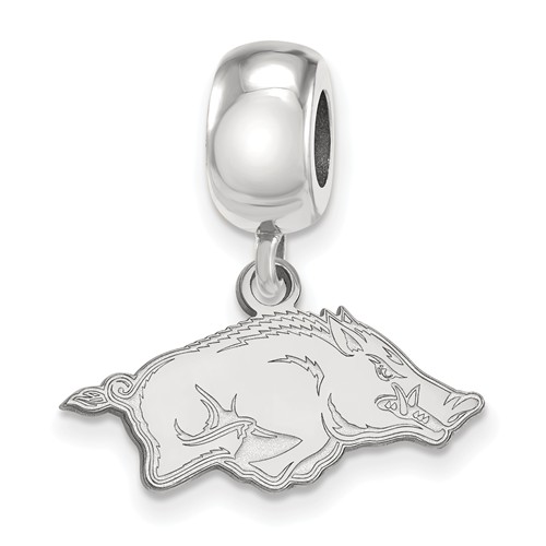 Sterling Silver University of Arkansas XS Dangle Bead