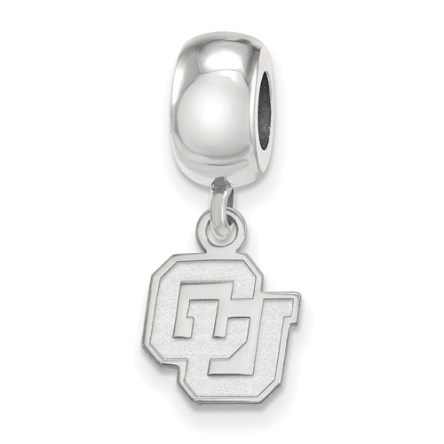 University of Colorado CU Tiny Dangle Bead Sterling Silver
