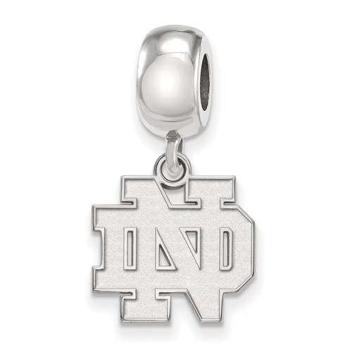 Sterling Silver University of Notre Dame Dangle Bead Charm