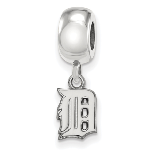 Sterling Silver Detroit Tigers D Extra Small Dangle Bead