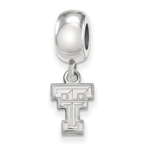 Sterling Silver Texas Tech University Extra Small Dangle Bead