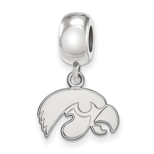 University of Iowa Tiny Dangle Bead Sterling Silver