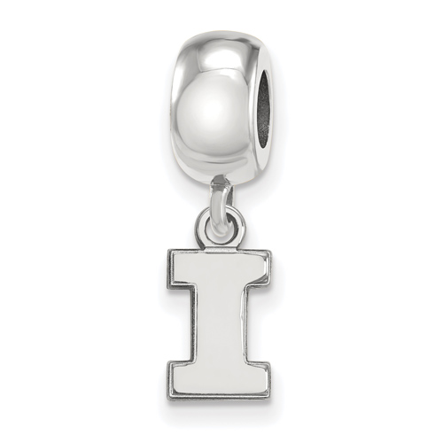 Sterling Silver University of Illinois Extra Small Dangle Bead