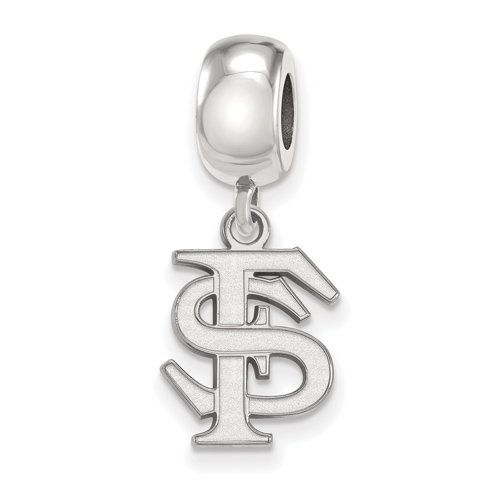 Sterling Silver Florida State University FS Dangle Bead Charm