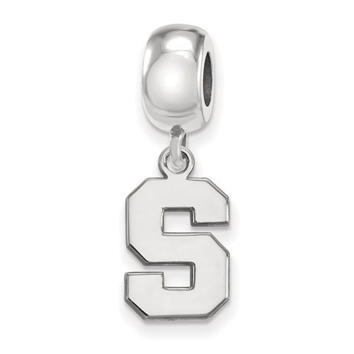 Sterling Silver Michigan State University S Dangle Bead Charm