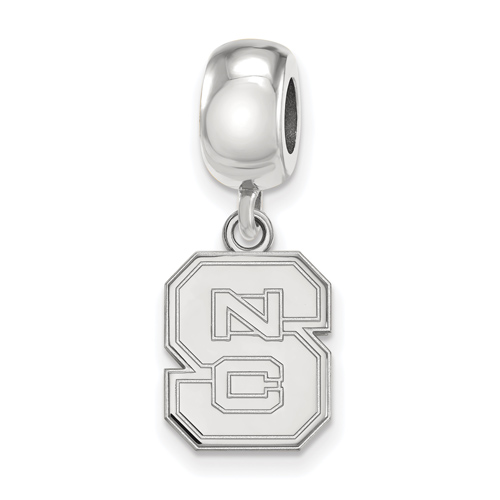 Sterling Silver North Carolina State University Dangle Bead Charm