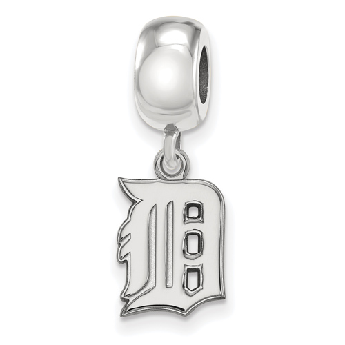 Sterling Silver Detroit Tigers D Dangle Bead Charm