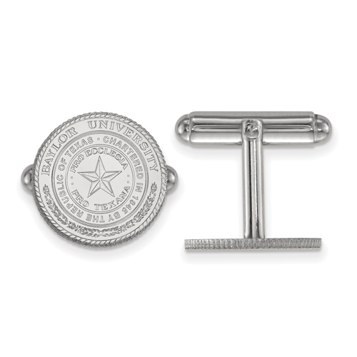 Sterling Silver Baylor University Cuff Links