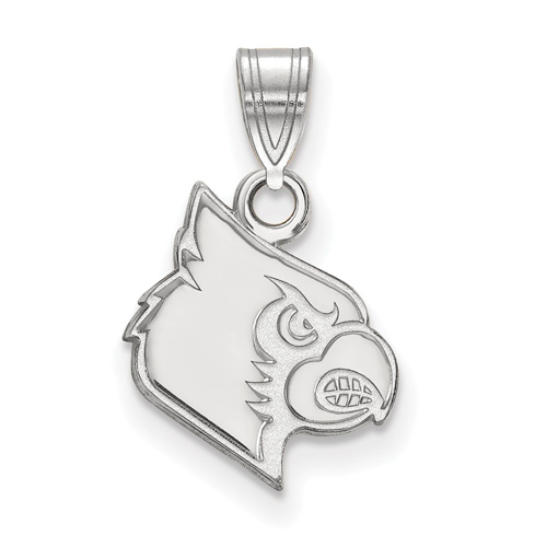 Sterling Silver 1/2in University of Louisville Louis Pendant