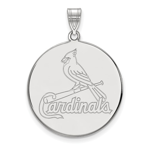 Sterling Silver 1in St. Louis Cardinals Pendant