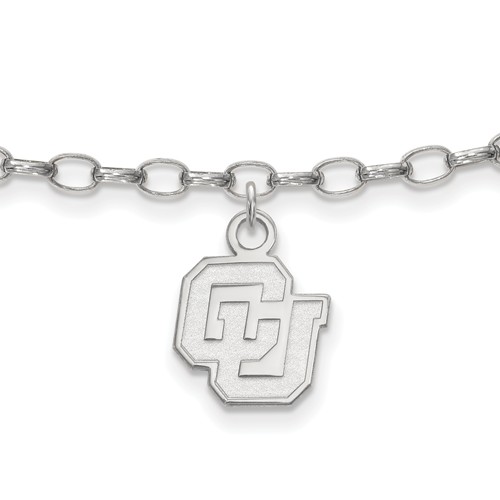 University of Colorado Anklet Sterling Silver 