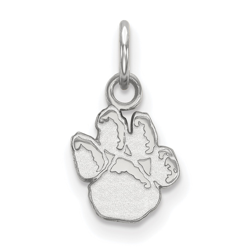 14k White Gold 3/8in University of Pittsburgh Paw Pendant