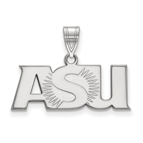 Arizona State University ASU Pendant 1in 14k White Gold