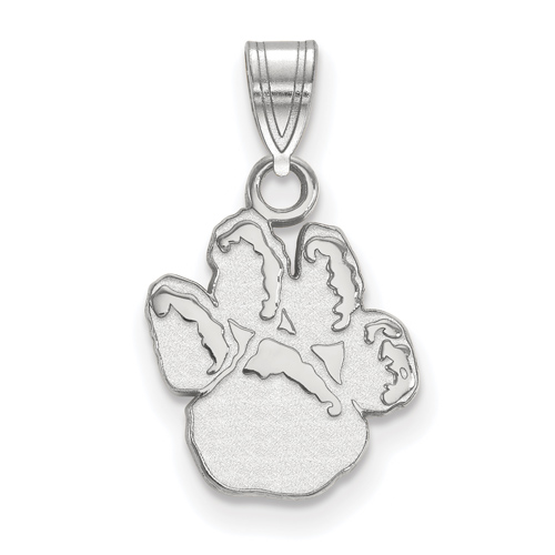 14k White Gold 1/2in University of Pittsburgh Paw Pendant