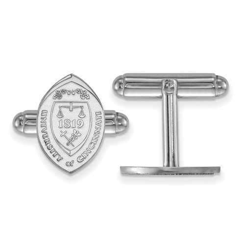 Sterling Silver University Of Cincinnati Crest Cuff Links