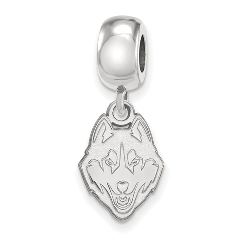 University of Connecticut Husky Small Dangle Bead Sterling Silver