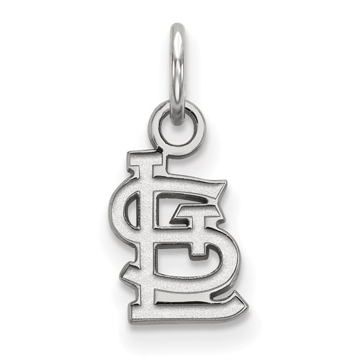 Sterling Silver 3/8in St. Louis Cardinals STL Pendant