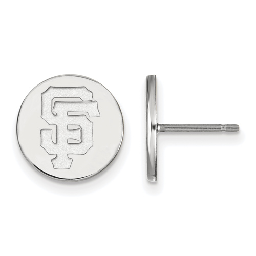 Sterling Silver 1/2in San Francisco Giants Disc Post Earrings