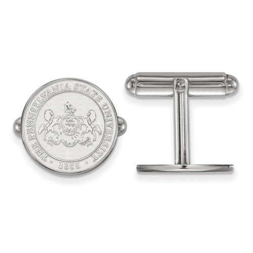 Sterling Silver Penn State University Crest Cuff Links