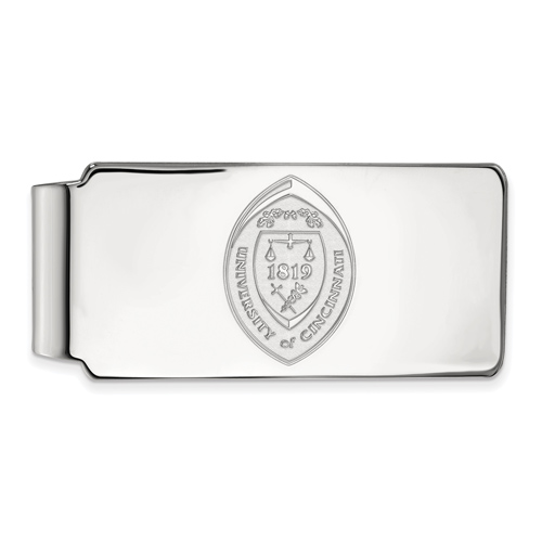 Sterling Silver University Of Cincinnati Crest Money Clip