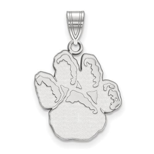 Sterling Silver 3/4in University of Pittsburgh Paw Pendant