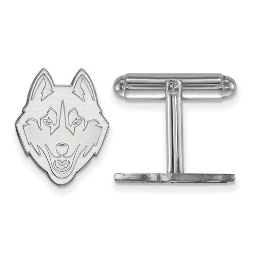 University of Connecticut Husky Cuff Links Sterling Silver