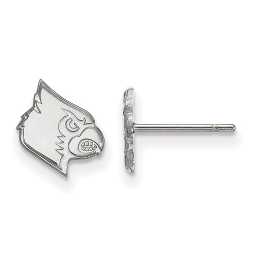 Sterling Silver University of Louisville Louis XS Post Earrings