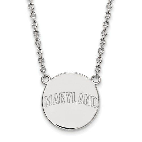 Round MARYLAND Pendant Necklace Sterling Silver