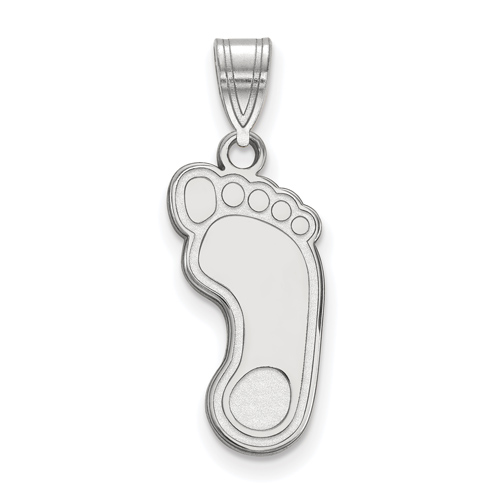 10kt White Gold 3/4in University of North Carolina Tar Heel Pendant