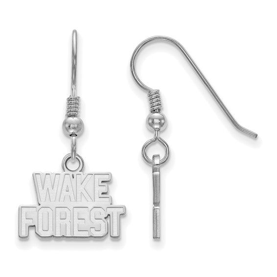 Wake Forest University Extra Small Dangle Earrings Sterling Silver