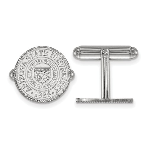 Arizona State University Crest Cuff Links Sterling Silver