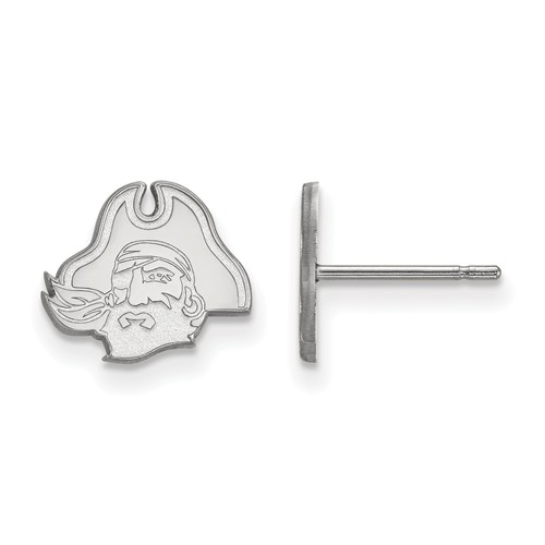 East Carolina University Pirate Extra Small Earrings Sterling Silver