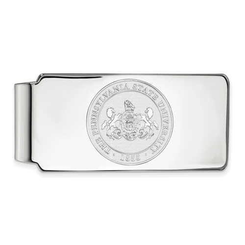 Sterling Silver Penn State University Crest Money Clip