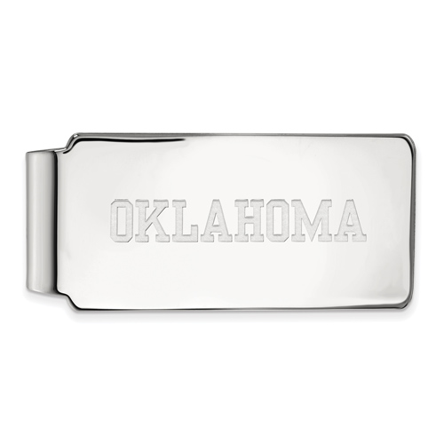 Sterling Silver University of Oklahoma Money Clip