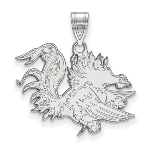 Sterling Silver University of South Carolina Gamecock Pendant