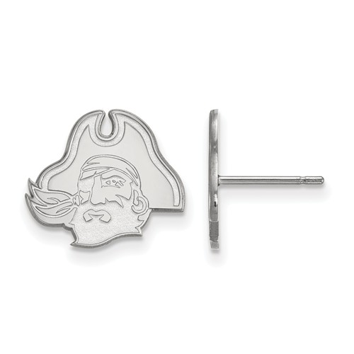 East Carolina University Piratesl Post Earrings Sterling Silver