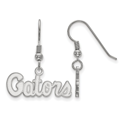 Silver University of Florida Gators Extra Small Dangle Earrings