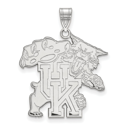 Sterling Silver 1in University of Kentucky Wildcat Pendant