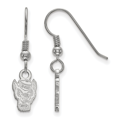 Sterling Silver North Carolina State Extra Small Dangle Earrings