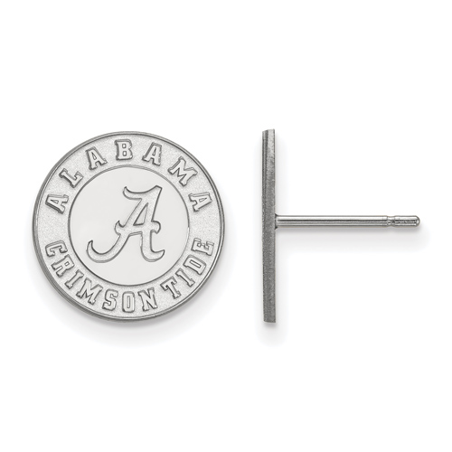 Sterling Silver University of Alabama Crimson Tide Small Post Earrings