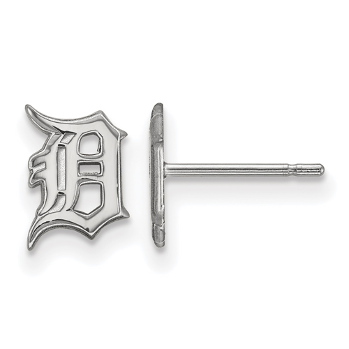 Sterling Silver Detroit Tigers Classic D Extra Small Post Earrings