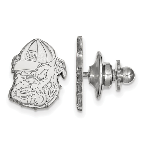 Sterling Silver University of Georgia Bulldog Lapel Pin