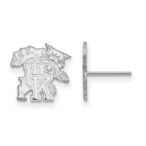 Sterling Silver University of Kentucky Wildcat Post Earrings