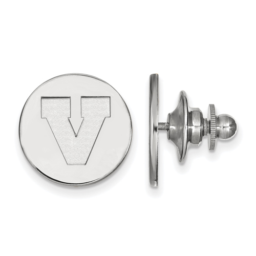 Sterling Silver University of Virginia Block V Lapel Pin