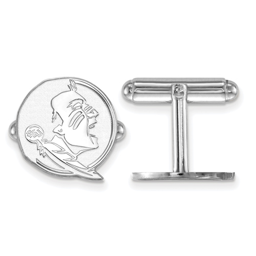 Sterling Silver Florida State University Seminole Cuff Links