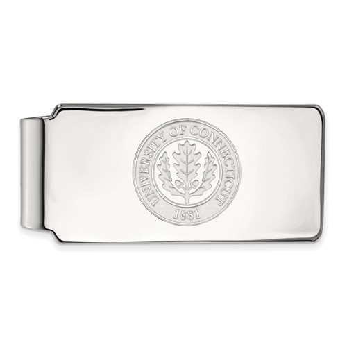 University of Connecticut Crest Clip Sterling Silver